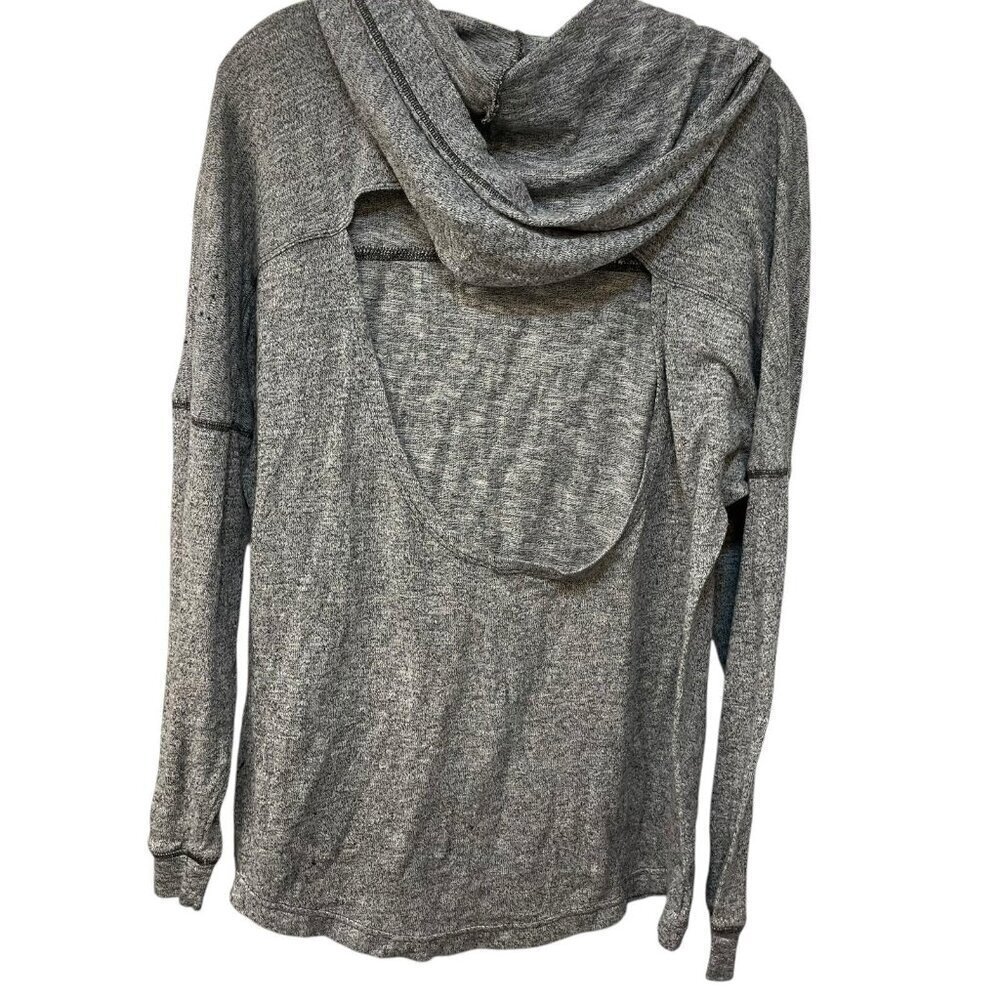 Victoria’s Secret PINK Hoodie Backless Gray Soft Cozy Size Large